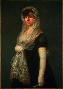 Joven dama con mantilla y basquina Francisco de Goya